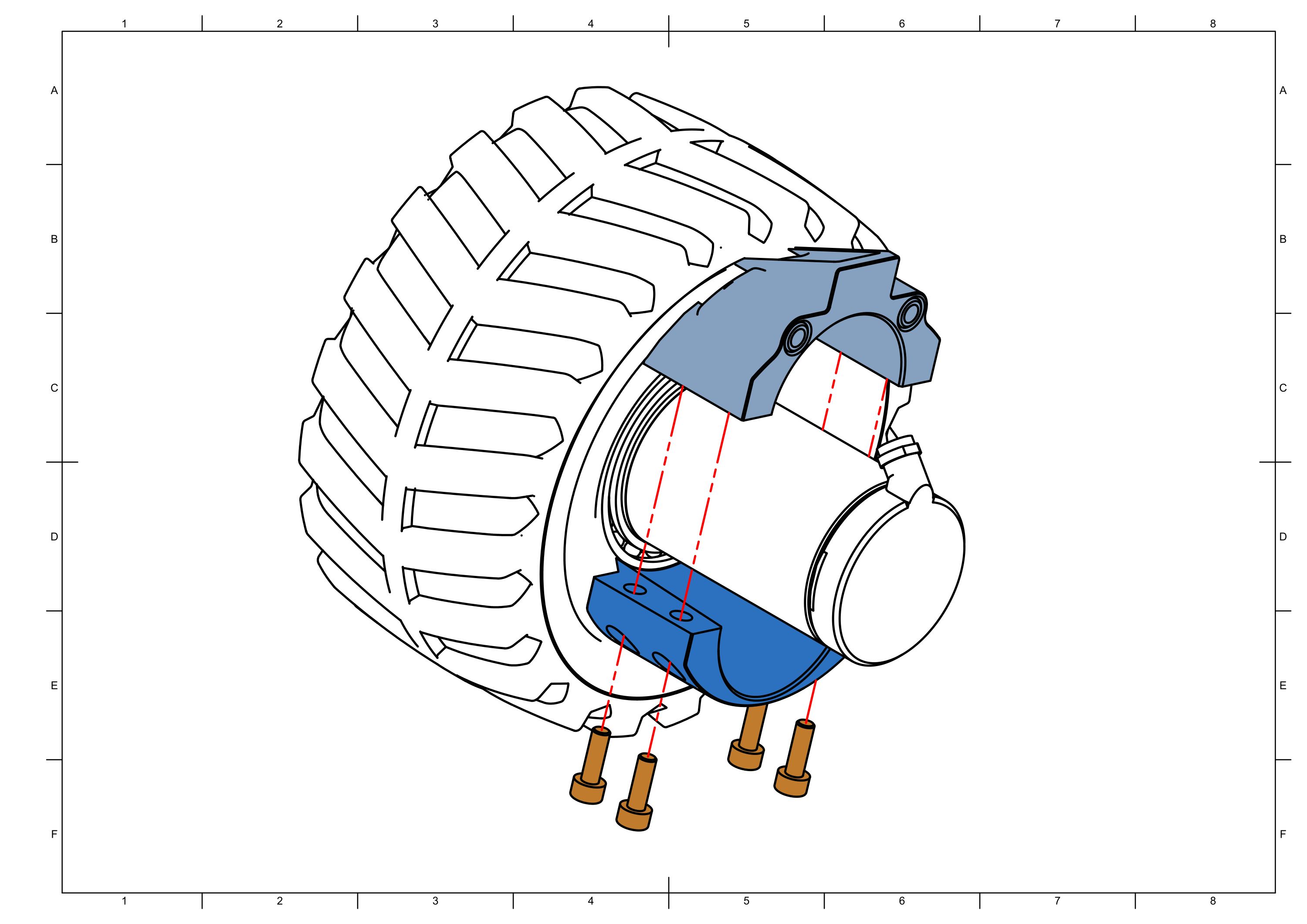 Detaching motor mounts